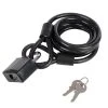 Hot Sale 🧨 Silverline Tools Silverlie 1.8m Bike Lock PVC Covered Coiled Cable And Padlock 696956 🧨