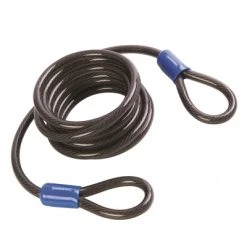 Best Sale ⌛ Silverline Tools Silverline Looped Cable Security Padlock 2.5m 8mm 647706 🎁