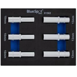 Cheap 😀 Blue Spot Tools 3/8 Inch Metric Deep Sockets 10mm, 13mm EVA Tool Box Foam 01562 Bluespot 💯