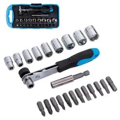 Deals 😀 Blue Spot Tools Blue Spot Ratchet Screwdriver Bit Socket Driver Set 12624 ❤️
