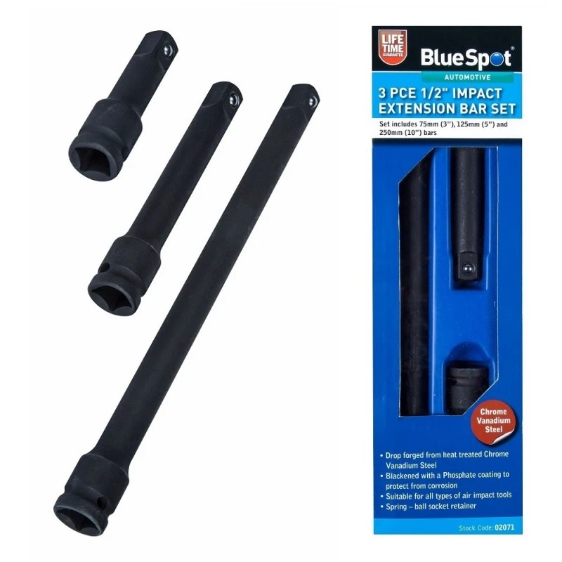 Cheapest 🎉 Blue Spot Tools 1/2 Inch Impact Socket Ratchet Extension Bar 02071 1/2" 👏 1 Cheapest 🎉 Blue Spot Tools 1/2 Inch Impact Socket Ratchet Extension Bar 02071 1/2" 👏