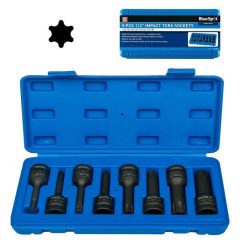 Outlet ???? Blue Spot Tools 1/2 Inch Impact Socket Torx Male Driver Tool Bit Set 01506 1/2" ????