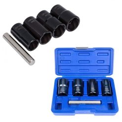 Best Sale ???? Blue Spot Tools 1/2 Inch Locking Wheel Nut Remover Socket Set 01533 1/2" ⌛
