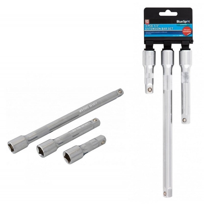 Blue Spot Tools 1/2 inch Socket Extension Bar Set 02070 1/2" Best deal ???? Blue Spot Tools 1/2 Inch Socket Extension Bar Set 02070 1/2" ???? -Silverline Tools Shop unnamed file 1366