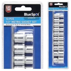 Brand new ✨ Blue Spot Tools 1/2 Inch Socket Set On Rail 01526 1/2" 💯