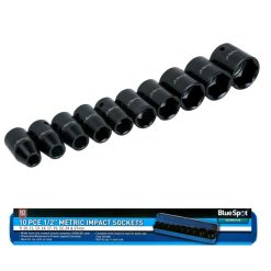 Outlet ✔️ Blue Spot Tools 1/2 Inch Standard Depth Impact Socket Set 01537 1/2" ????