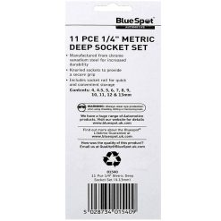 Cheap ???? Blue Spot Tools 1/4 Inch Deep Metric Socket Set On Rail 01540 1/4" ???? -Silverline Tools Shop unnamed file 1409