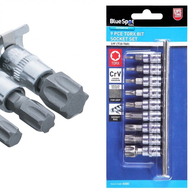 Blue Spot Tools 1/4 inch Star Torx Socket Set on Rail 01521 1/4" Top 10 ???? Blue Spot Tools 1/4 Inch Star Torx Socket Set On Rail 01521 1/4" ???? -Silverline Tools Shop unnamed file 1455