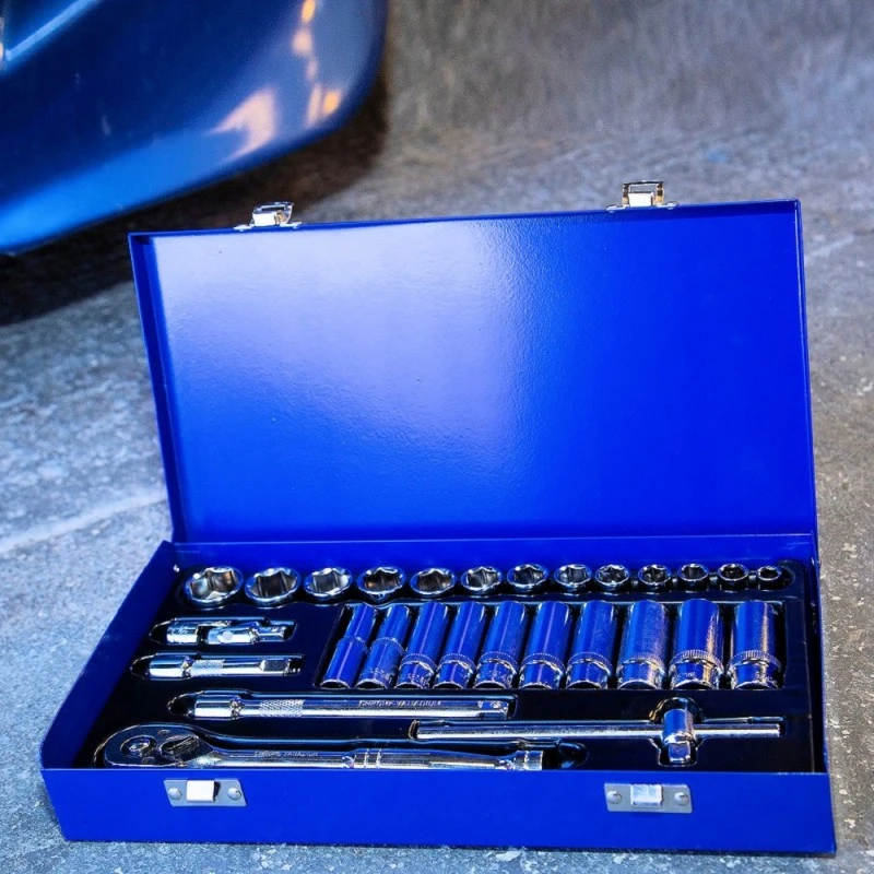 Outlet 😀 Blue Spot Tools 28pc 3/8 Inch Metric Socket Set 8 To 24mm 01547 Bluespot 🤩 4 Outlet 😀 Blue Spot Tools 28pc 3/8 Inch Metric Socket Set 8 To 24mm 01547 Bluespot 🤩 - Image 4