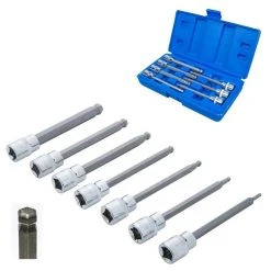Cheap ❤️ Blue Spot Tools 3/8 Inch Ball End Hex Extra Long Socket Bit Set 01510 3/8" ❤️