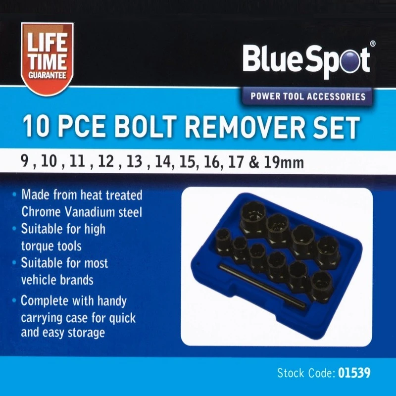 Cheap 🤩 Blue Spot Tools 3/8 Inch Damaged Rounded Bolt Nut Remover Sockets 01539 3/8" 🔥 2 Cheap 🤩 Blue Spot Tools 3/8 Inch Damaged Rounded Bolt Nut Remover Sockets 01539 3/8" 🔥 - Image 2