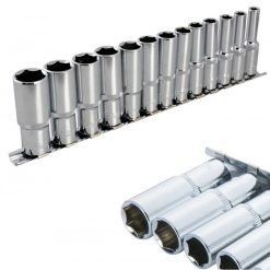 Wholesale ❤️ Blue Spot Tools 3/8 Inch Drive Deep Metric Socket Set On Rail 01542 3/8" ⭐