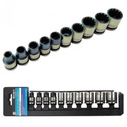 Promo ✨ Blue Spot Tools 3/8 Inch Drive Spline Socket Set 01543 3/8" ????