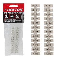Budget ???? Dekton Tools Dekton Cable Wire Terminal Connector 3 Amp 4mm Block DT95310 Small ❤️