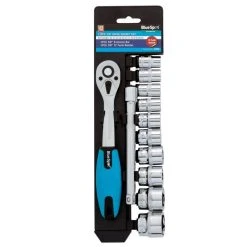 Outlet 😉 Blue Spot Tools 3/8 Inch Socket Set And Ratchet On Rail 01502 3/8" 😀 -Silverline Tools Shop unnamed file 1579