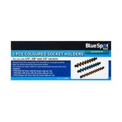 Flash Sale 👏 Blue Spot Tools 3pc Double Sided Socket Holders 1/4" 3/8" 1/2" 02090 Bluespot 😍