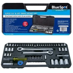 Deals 👍 Blue Spot Tools 52pc 1/4 3/8 And 1/2 Inch Mixed Socket Tool Set 01746 Bluespot 🌟