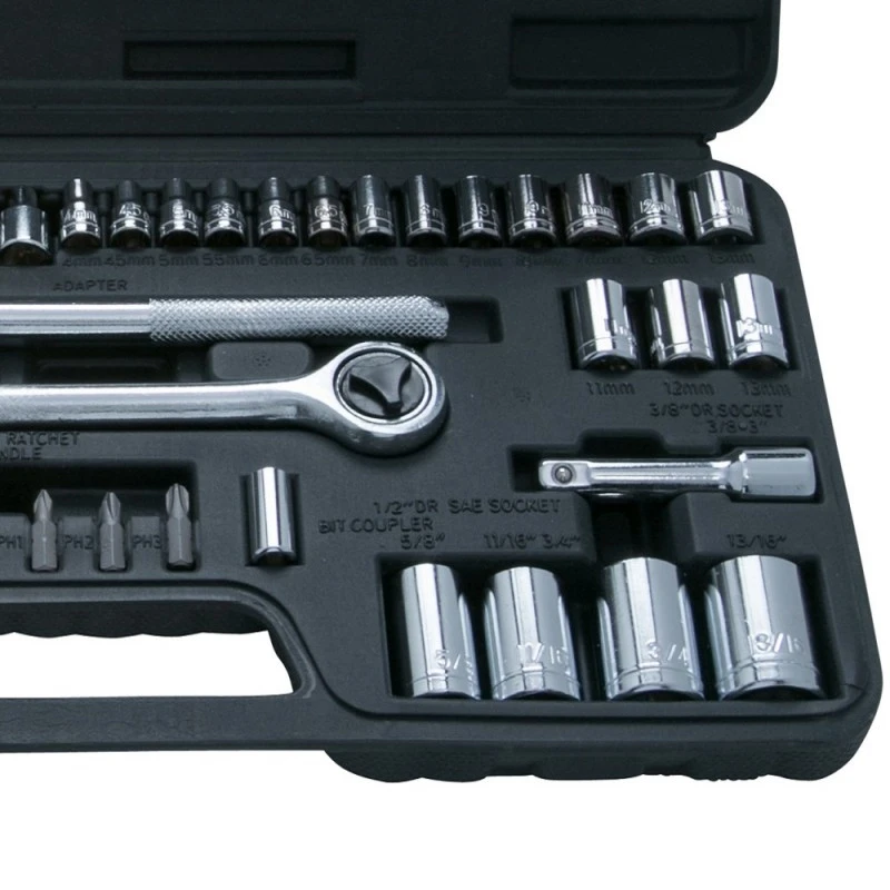 Deals π Blue Spot Tools 52pc 1/4 3/8 And 1/2 Inch Mixed Socket Tool Set 01746 Bluespot π 6 Deals π Blue Spot Tools 52pc 1/4 3/8 And 1/2 Inch Mixed Socket Tool Set 01746 Bluespot π - Image 6