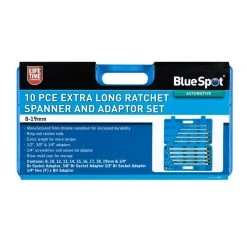 Cheap ⭐ Blue Spot Tools Extra Long Ratchet Ring Spanner And Adaptor Set 04307 Bluespot 🤩