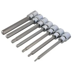 Best Sale 👏 Blue Spot Tools Hex Extra Long Allen Key Socket Bit Set 3/8" 01516 😉 -Silverline Tools Shop unnamed file 1676