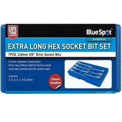 Best Sale 👏 Blue Spot Tools Hex Extra Long Allen Key Socket Bit Set 3/8" 01516 😉 -Silverline Tools Shop unnamed file 1679