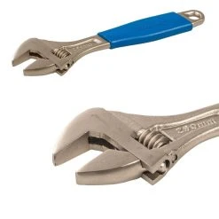 Budget 🥰 Silverline Tools Silverline Adjustable Chrome Plated 🔧 Wrench 250mm 427594 ⭐