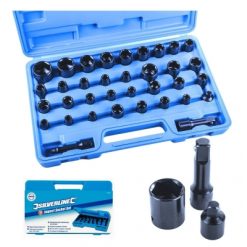 Flash Sale ❤️ Silverline Tools Silverline Heavy Duty Impact Socket Set 35pc 633802 ????