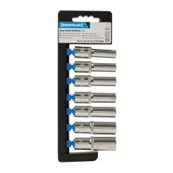 Buy 🎁 Silverline Tools Deep 6pt Hex 1/2 Inch Metric Socket Set 196513 ✨