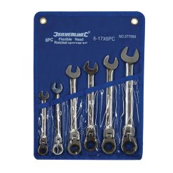 Buy ???? Silverline Tools Flexible Head Ratchet Spanner 8mm To 17mm Set 277869 ????