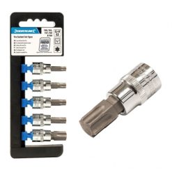 Top 10 ???? Silverline Tools Silverline Torx Socket Set Male Driver Bit T40 T45 T47 T50 T60 580431 3/8 Inch ❤️