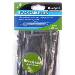 Outlet ???? Blue Spot Tools Blue Spot Cable Ties 4.8 200mm Black 100 Pack 40057 ???? 2 Outlet ???? Blue Spot Tools Blue Spot Cable Ties 4.8 200mm Black 100 Pack 40057 ???? -Silverline Tools Shop unnamed file 2031