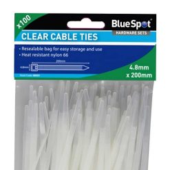 Cheapest ✔️ Blue Spot Tools Blue Spot Cable Ties 4.8 200mm White 100 Pack 40053 ???? 2 Cheapest ✔️ Blue Spot Tools Blue Spot Cable Ties 4.8 200mm White 100 Pack 40053 ???? -Silverline Tools Shop unnamed file 2035