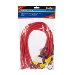 Flash Sale 🎉 Blue Spot Tools Bungee Cord 6 Pack 60cm Red Strap 45459 Bluespot 🎉