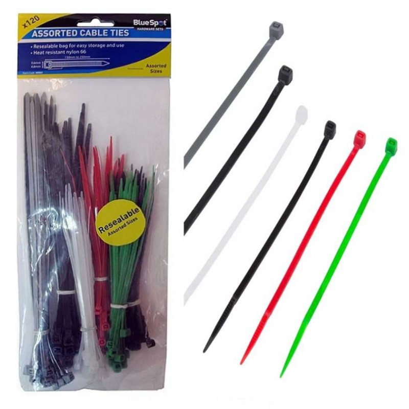 Blue Spot Tools Mixed Coloured Cable Ties 120 Piece's 40062 Hot Sale ???? Blue Spot Tools Mixed Coloured Cable Ties 120 Piece's 40062 ???? -Silverline Tools Shop unnamed file 2077
