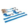 Budget ???? Silverline Tools Motorbike Ratchet Tie-Down Straps Set S-Hooks 700kg 285155 ????