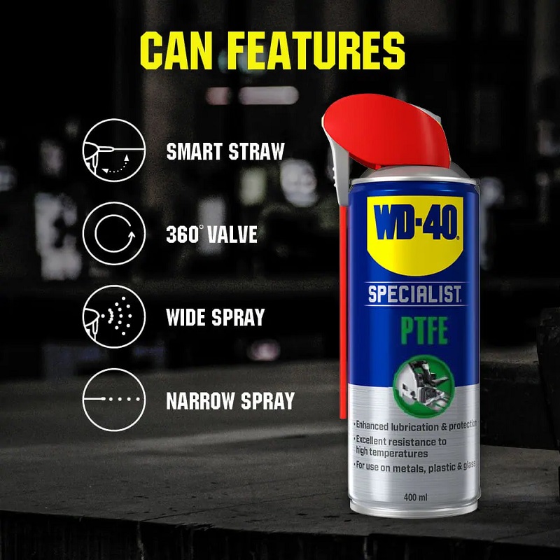 WD40 Specialist PTFE Long Lasting Lubricating Spray 400ml WD-40 44396 Best reviews of ???? WD40 Specialist PTFE Long Lasting Lubricating Spray 400ml WD-40 44396 ???? -Silverline Tools Shop unnamed file 462