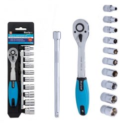 Best deal ❤️ Blue Spot Tools Blue Spot 1/4 Inch Socket Set And Ratchet On Rail 01504 1/4" ????