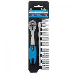 Best deal ❤️ Blue Spot Tools Blue Spot 1/4 Inch Socket Set And Ratchet On Rail 01504 1/4" ???? -Silverline Tools Shop unnamed file 552