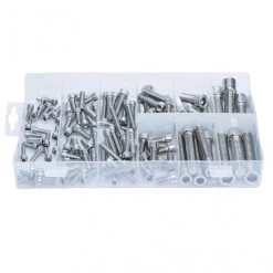 New 🌟 Blue Spot Tools Blue Spot 106pc Assorted Stainless Steel Hex Socket Cap Screws 40552 😍 -Silverline Tools Shop unnamed file 57