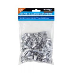 Best Sale ✨ Blue Spot Tools Aluminium M8 Rivnut Rivet Nut Inserts 100pk 40621 Bluespot ????