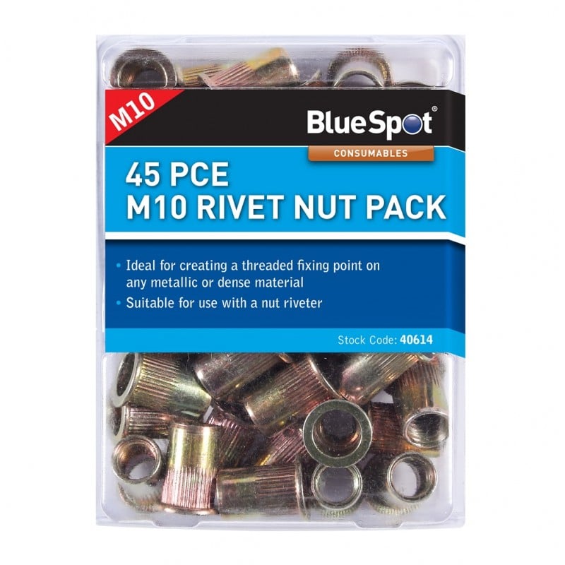 Blue Spot Threaded M10 Rivet Nut Rivnut Nutsert Rivetnut 40614 Deals ???? Blue Spot Tools Blue Spot Threaded M10 Rivet Nut Rivnut Nutsert Rivetnut 40614 ✨ -Silverline Tools Shop unnamed file 60