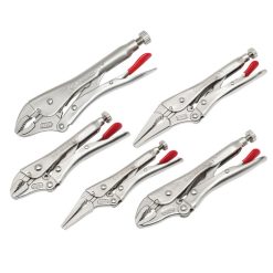 Top 10 ???? Crescent Locking Plier Long Nose And Curved Jaw 5pc Set CLP5SETN ❤️