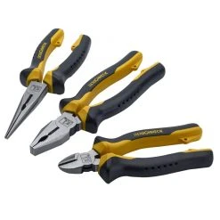 Hot Sale 👍 Roughneck 10-003 Mixed Plier Long Side Cutter Combination 3pc Set ROU10003 👍