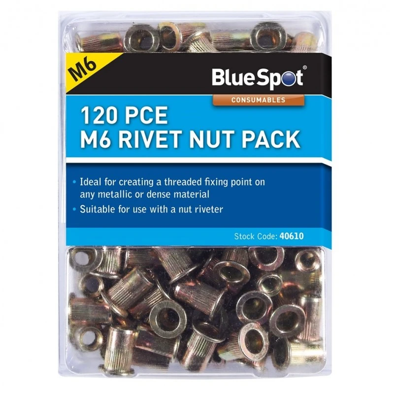 Best deal ๐ Blue Spot Tools Blue Spot Threaded M6 Rivet Nut Rivnut Nutsert Rivetnut 40610 ๐ 2 Best deal ๐ Blue Spot Tools Blue Spot Threaded M6 Rivet Nut Rivnut Nutsert Rivetnut 40610 ๐ - Image 2