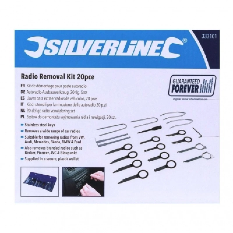 Hot Sale 😍 Silverline Tools Silverline Radio Removal Key Tool 20pc Kit 333101 👍 2 Hot Sale 😍 Silverline Tools Silverline Radio Removal Key Tool 20pc Kit 333101 👍 - Image 2