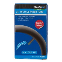 Brand new ???? Blue Spot Tools 26 Inch Bicycle Rubber Tyre Inner Tube 92000 Bluespot ????
